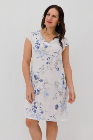 V-Neck Midi Dress - Petite Posy