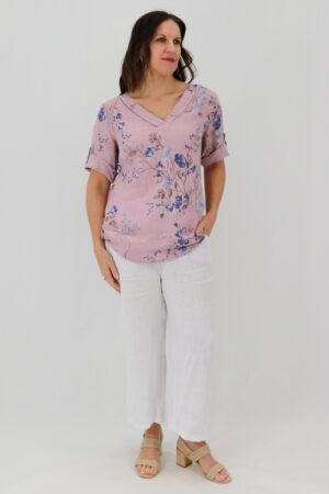 Nina Rolled Sleeve Petite Posy