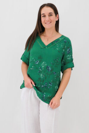 Nina Rolled Sleeve Petite Posy