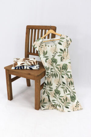 Shadow Blossom Midi Dress