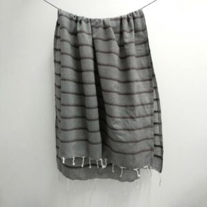 Cotton Towel - 22 Lt Grey/Br