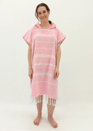 Hooded Cotton Towel - Adult - Pink