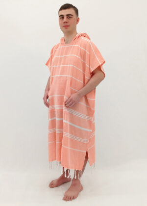 Hooded Cotton Towel - Adult XL - Orange