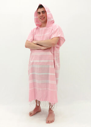 Hooded Cotton Towel - Adult XL - Pink