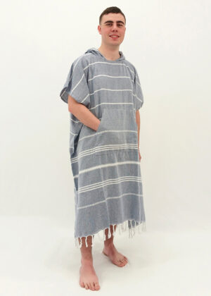 Hooded Cotton Towel - Adult XL - Navy