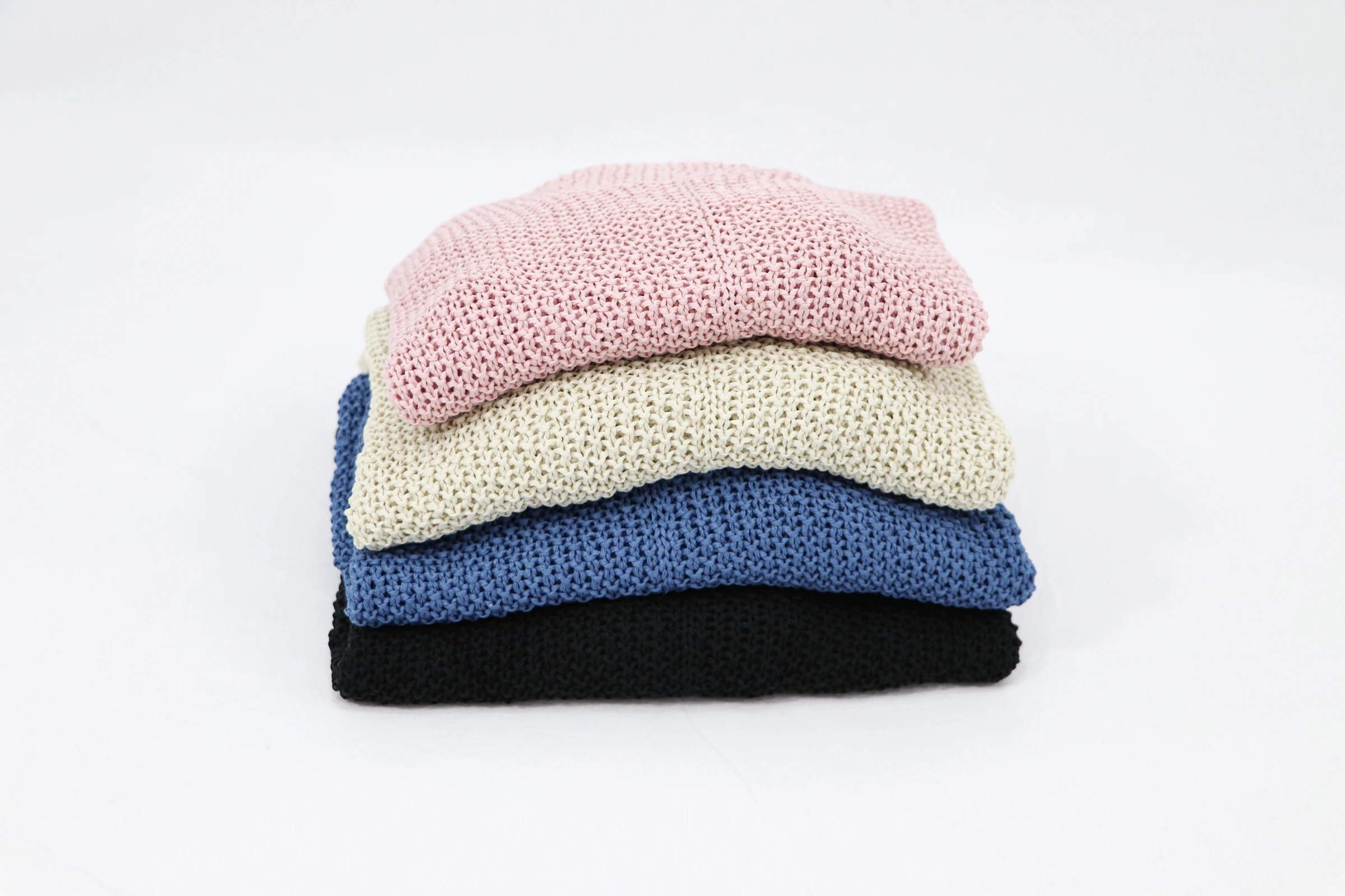 Aida Rose Stack of Gina Knits Wide Shot