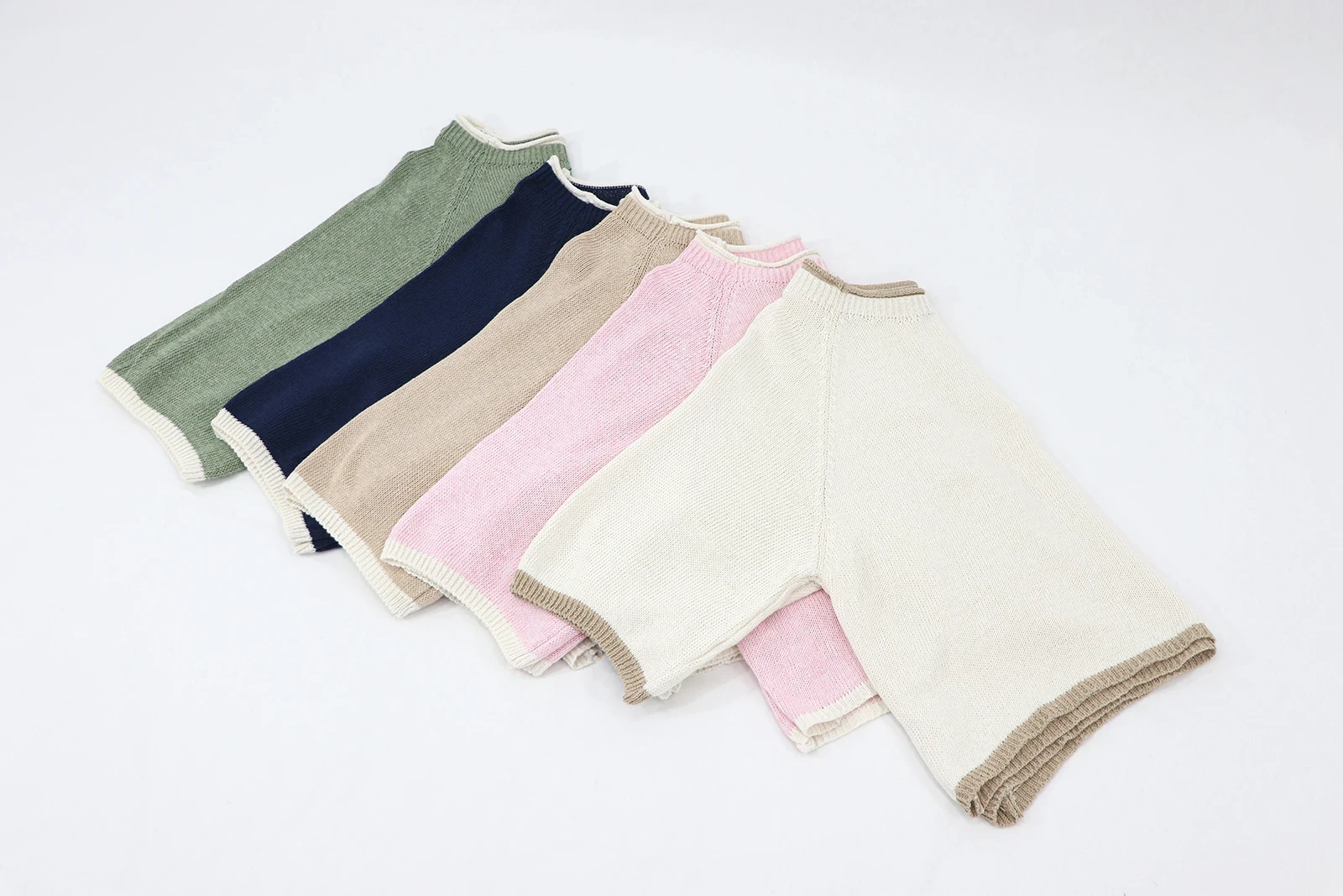 Aida Rose Spring Knits Pastel Colours Flat Lay